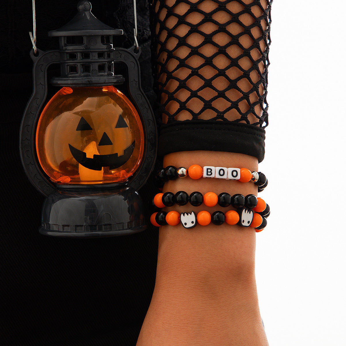 Wholesale Halloween Ghost Pumpkin Ghost Witch Multi-layered Clay Bracelet