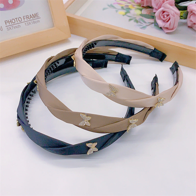 Wholesale Rhinestone Butterfly Headband
