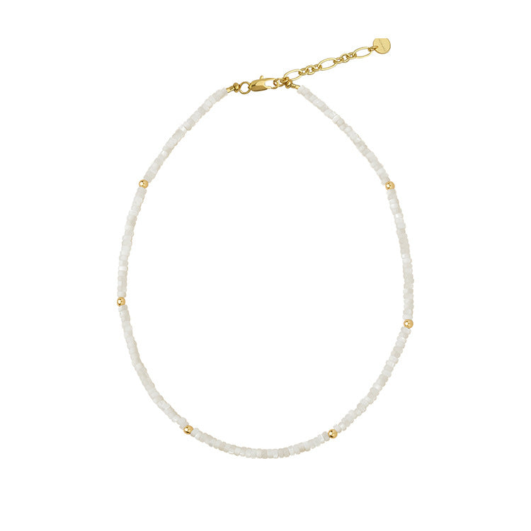 Wholesale Natural Colored Stones Hand Beaded Semi Precious Stones Multicolor Stackable Necklaces