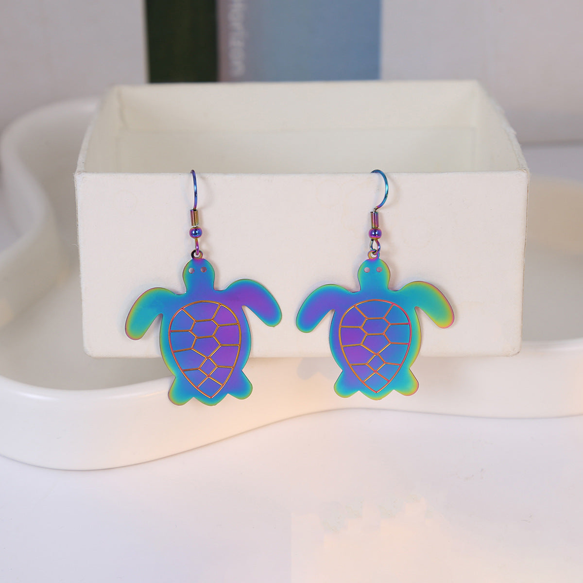 Wholesale Colorful Ocean Series Niche Colorful Shell Jellyfish Earrings