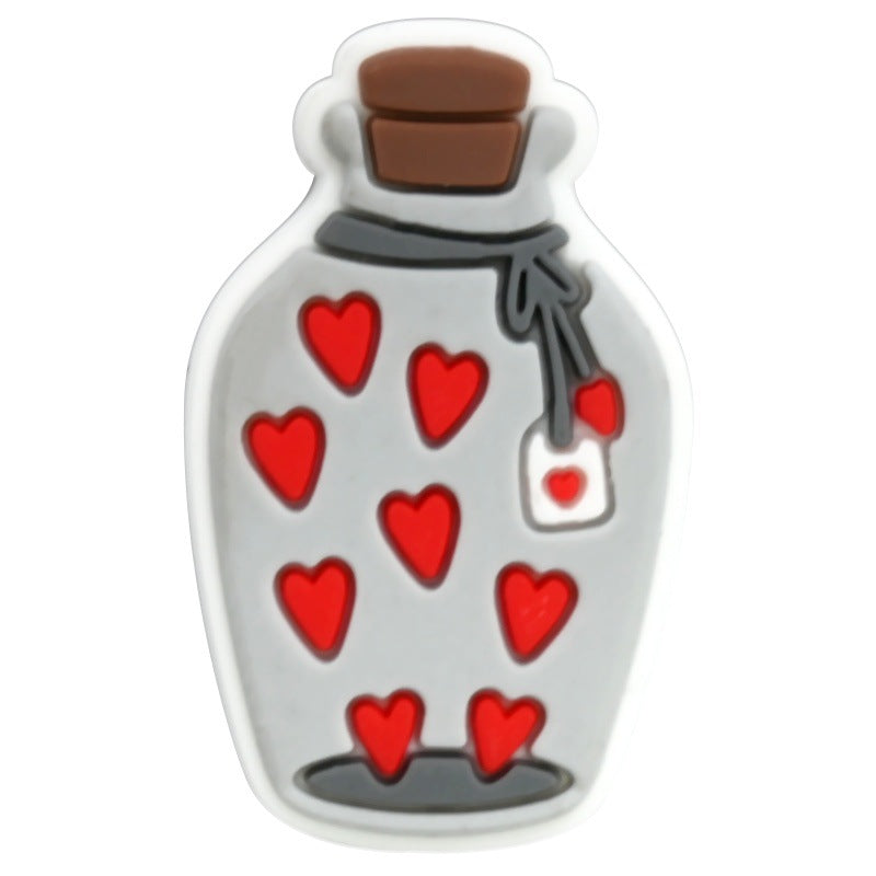 Wholesale Random 100pcs Valentine' s Day Series Blue Cartoon Croc Charms