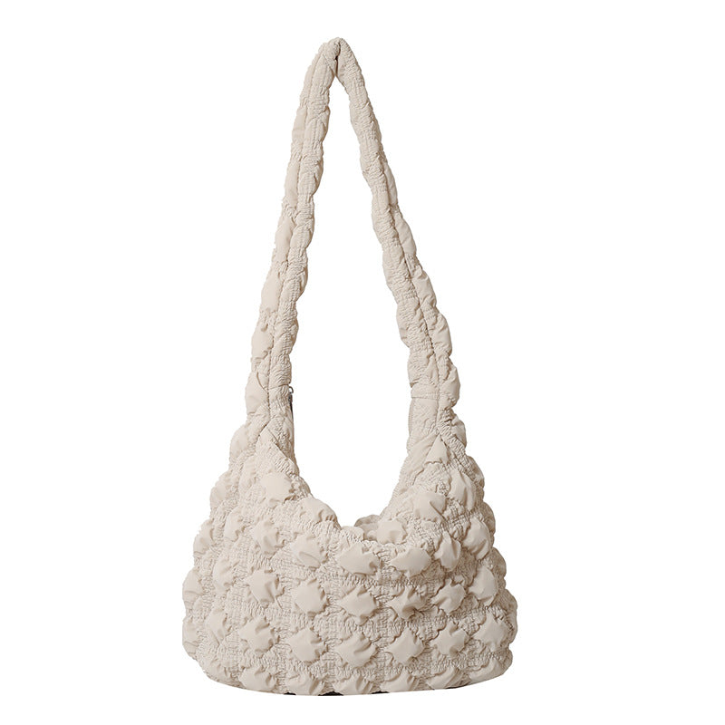 Wholesale Autumn and Winter Nylon Pleated Cloud Large Capacity Single Shoulder Crossbody Bags