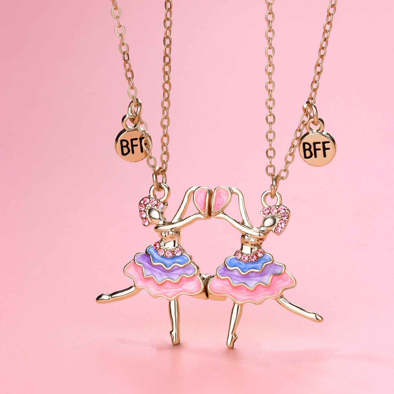Wholesale Dancer Necklace  Good Friend Clavicle Chain Girl Necklace