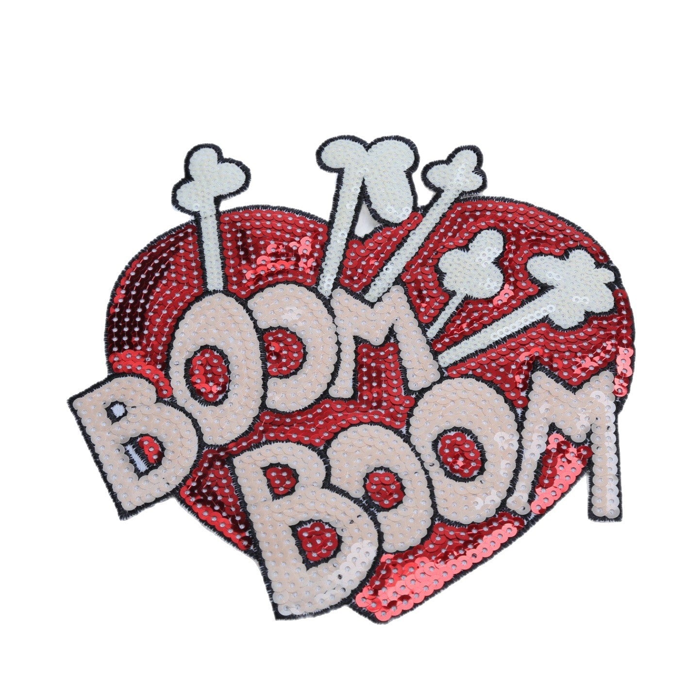 Wholesale Diverse heart-shaped adhesive embroidery DIY patches