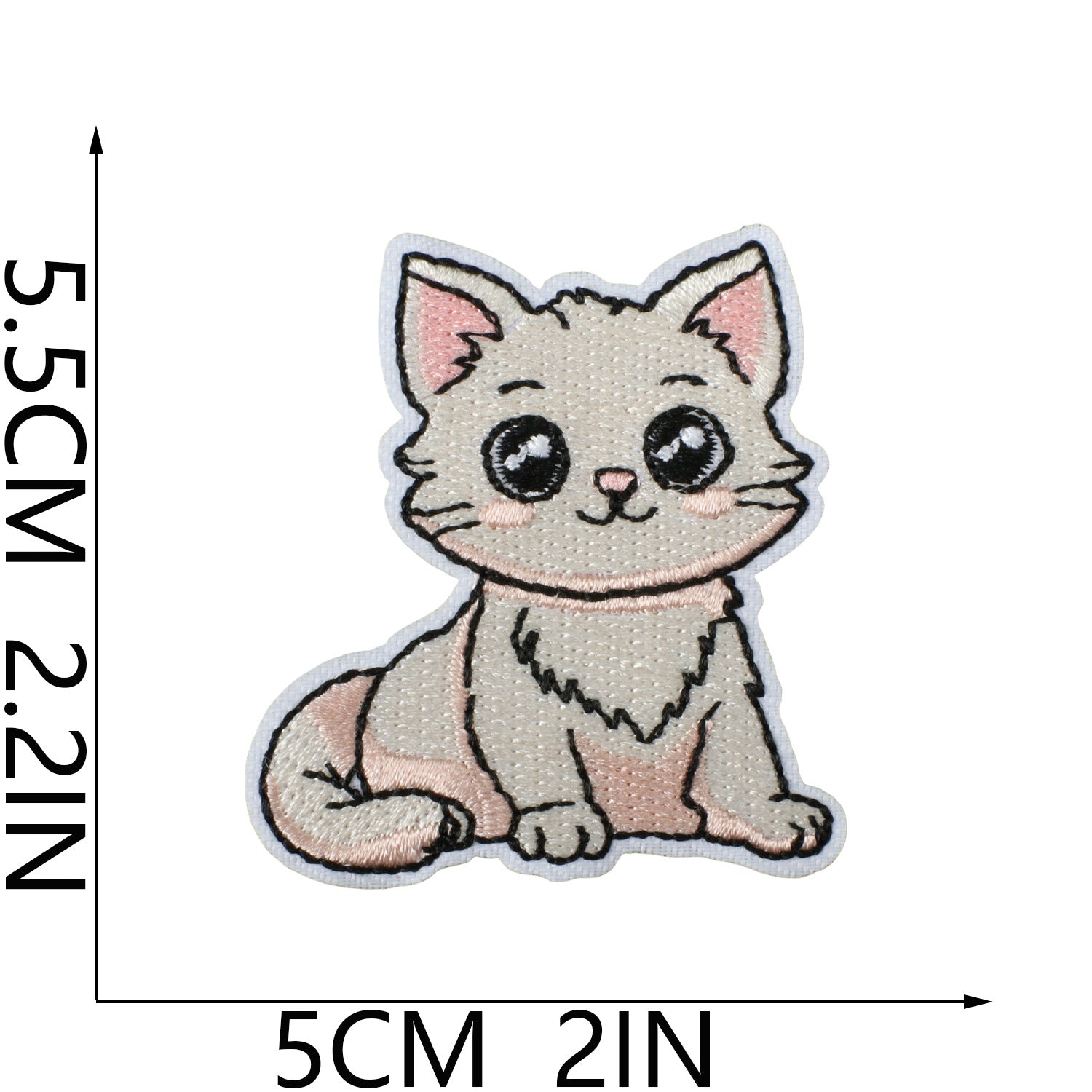 Wholesale Polyester Iron On Embroidery Patch Cat Party Cartoon Kitten Decorative Accent For Clothing Everyday Use
