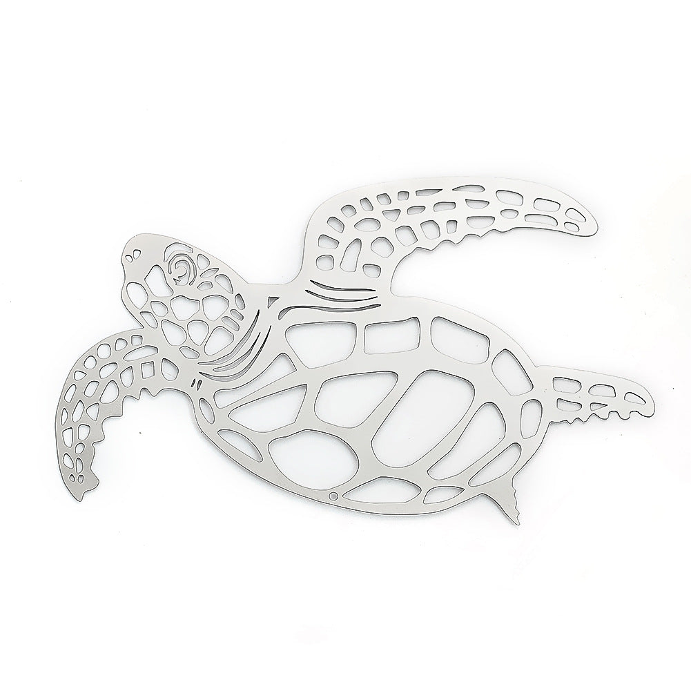 Wholesale Metal Flat Hollow Turtle Rotating Wind Chimes