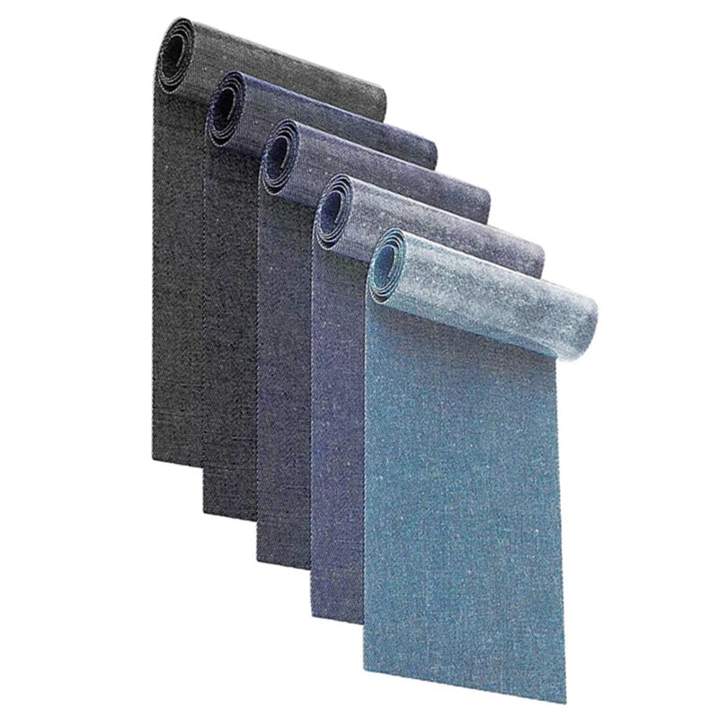 Wholesale Denim Rectangular Iron On Patches For DIY Clothing Decor 5 Pack Trendy Apparel Repair Stickers For Everyday Use