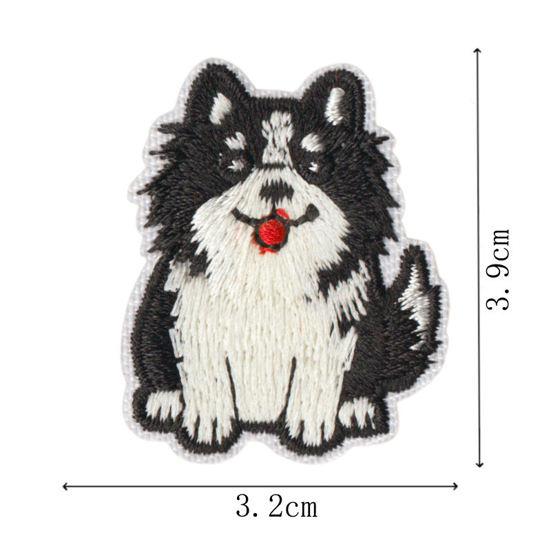 Wholesale Chic Embroidered Iron On Dog Patches 11 Piece Set Funny Dog Designs For Hats Bags DIY Crafts Boutique Resale