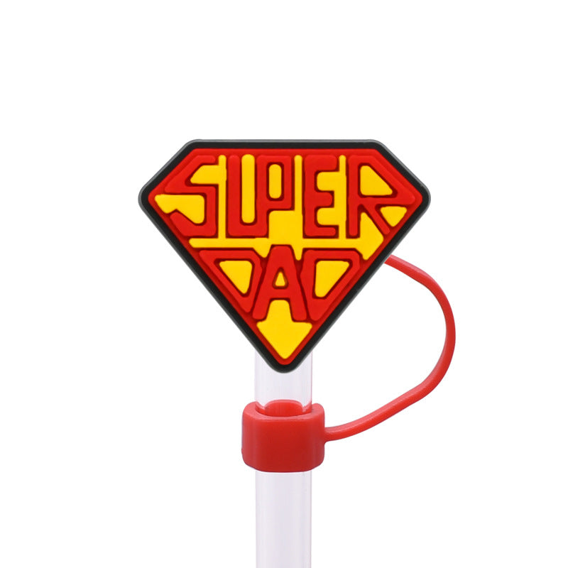 Wholesale Random 100pcs/pack    Father' s Day internet celebrity dust plug straw hat  Straw Tube Cap