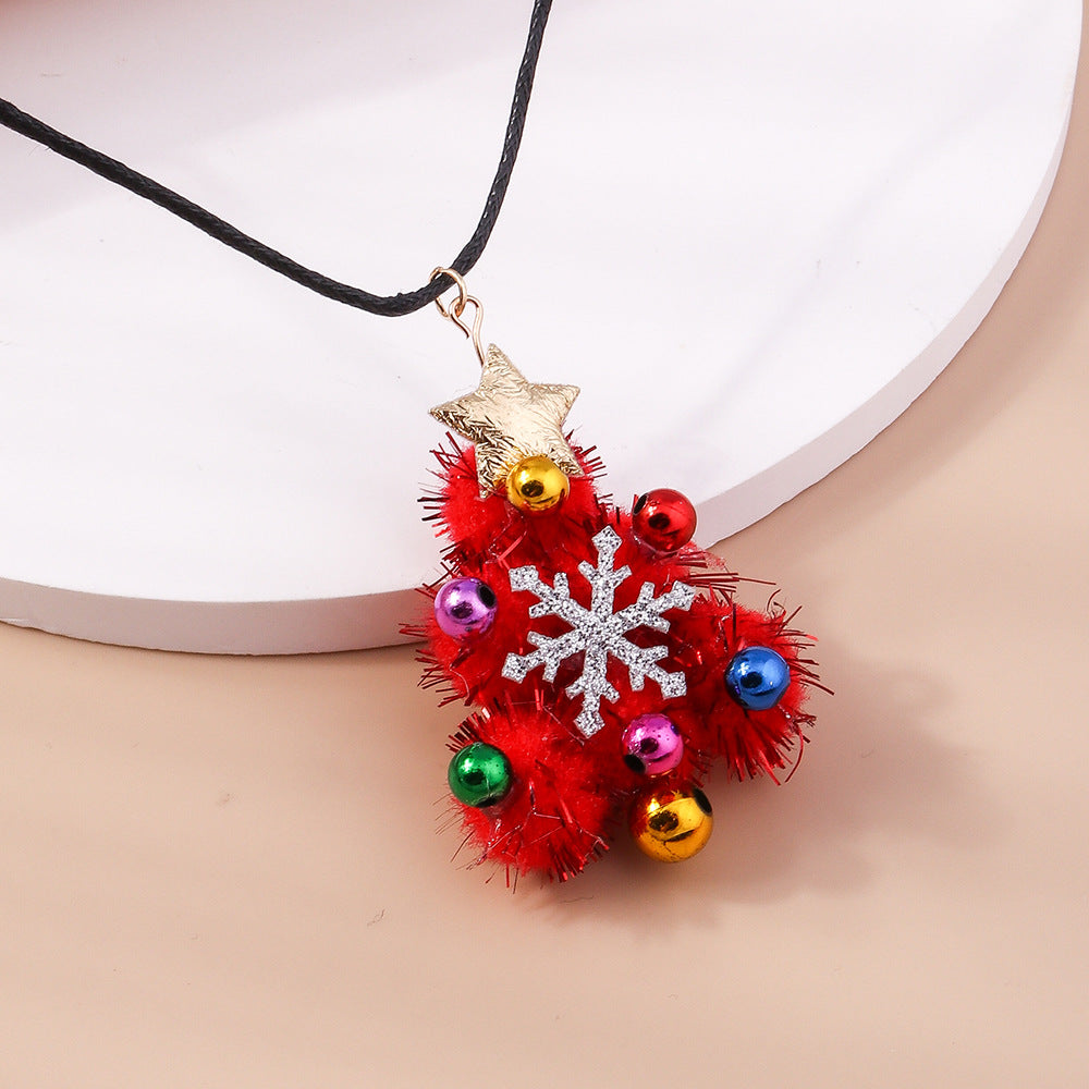 Wholesale Christmas Tree Diy Felt Plastic Earrings