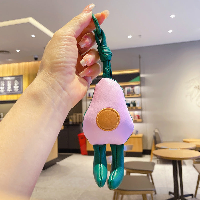 Llavero de aguacate de cuero al por mayor