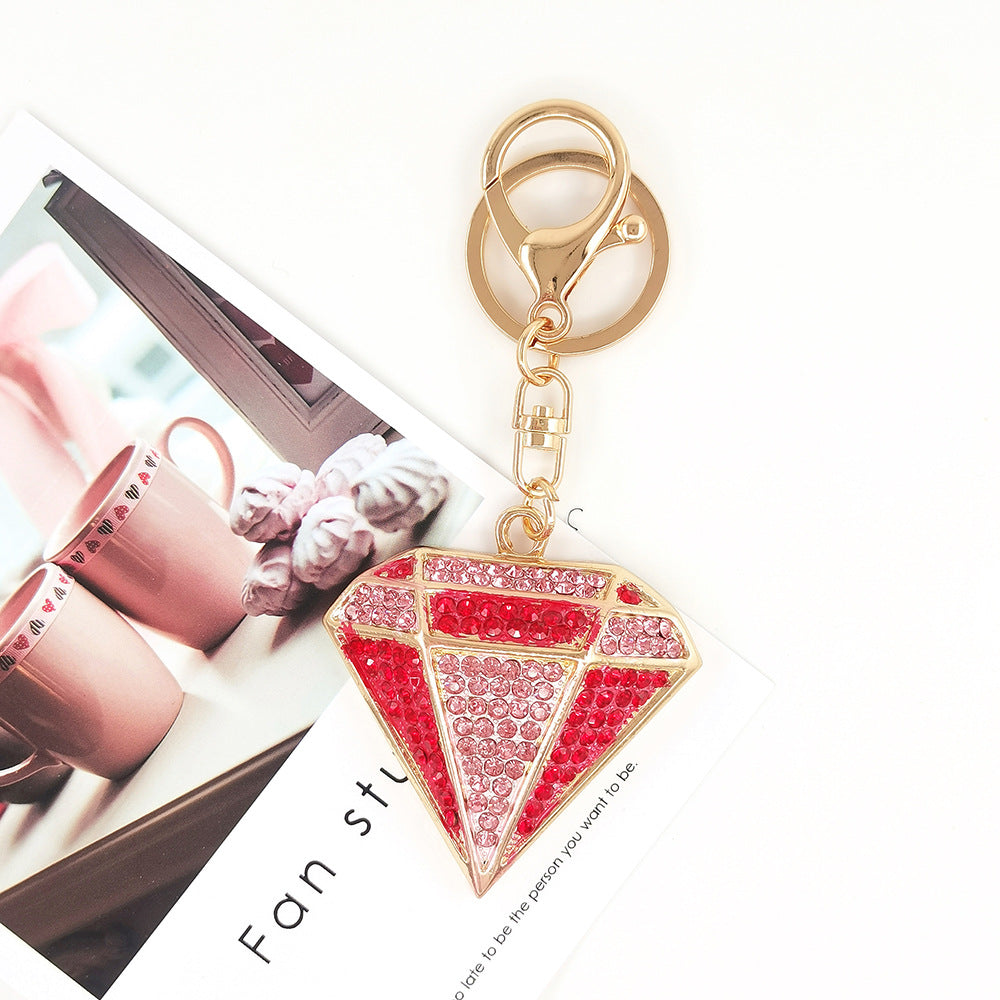 Wholesale Diamond Inlaid Creative Metal Keychains
