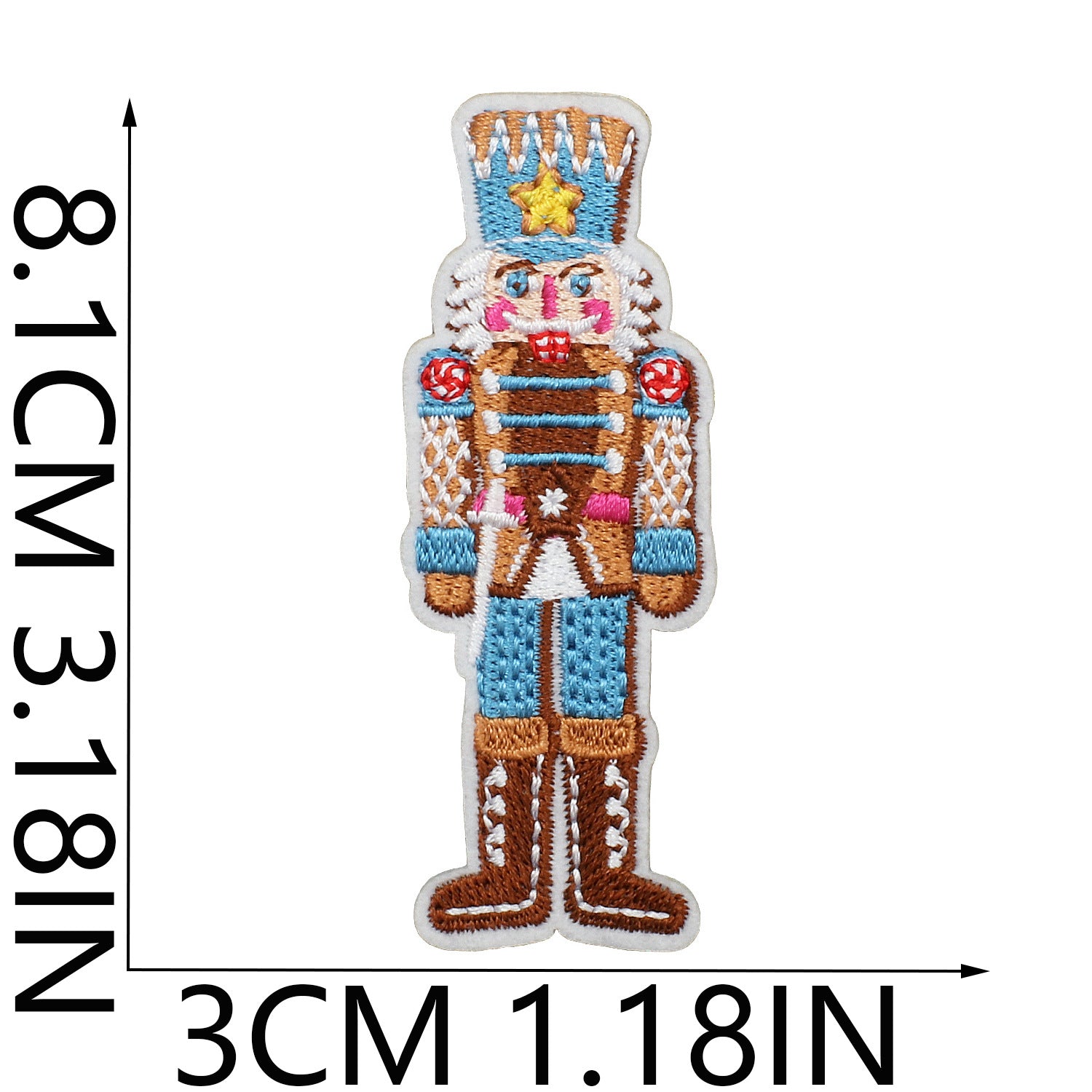 Wholesale Chic Polyester Embroidered Iron On Nutcracker Patch For Clothing Bags DIY Craft Accessory OLY Exclusive