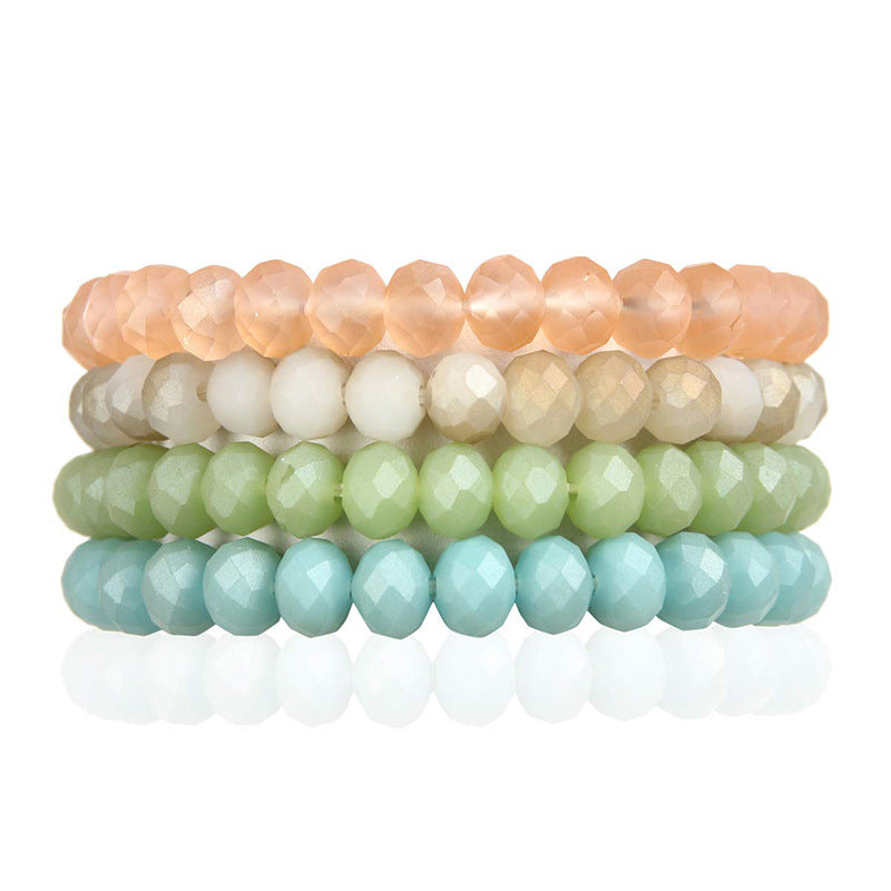 Wholesale DIY Crystal Colorful Elastic Bracelet
