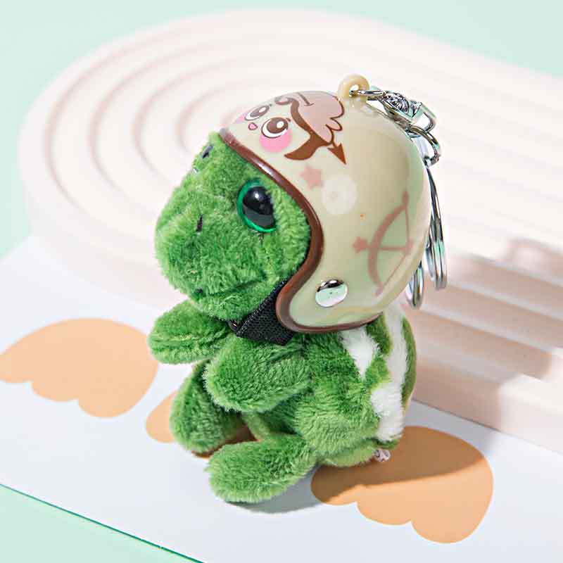 Wholesale Helmeted Turtle Cute Plush Turtle Accessory Keychain