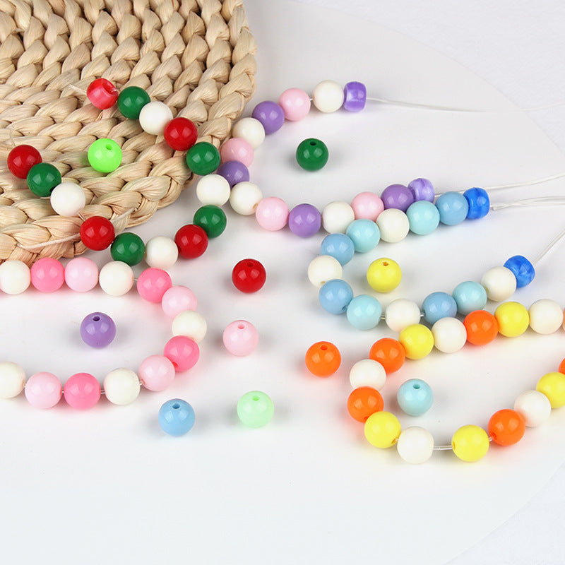Wholesale 100 Pcs/pack Valentine's Day Candy Colored Acrylic Beads
