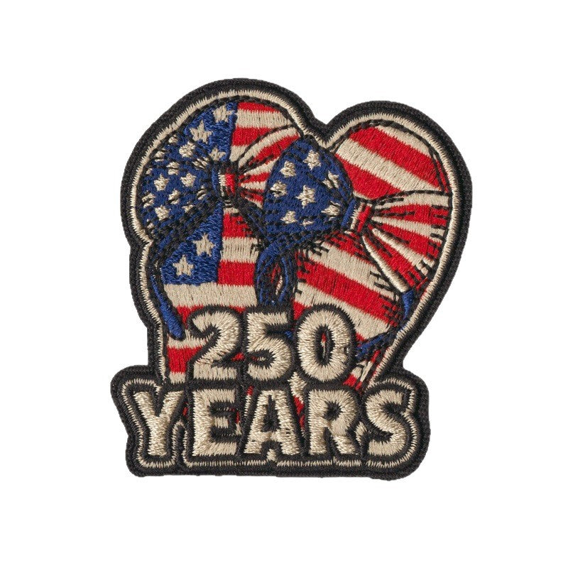Wholesale Polyester Cotton Iron On Embroidered Patch Set Patriotic USA Eagle Flag Heart Design DIY Fashion Accessory For Coat Decor