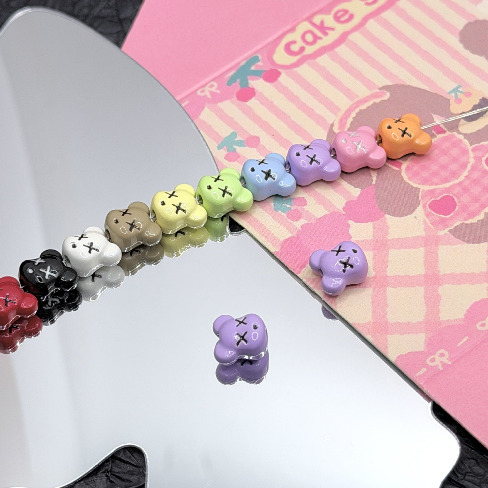 Wholesale 10pcs DIY Alloy  Cartoon  Beaded Accessories