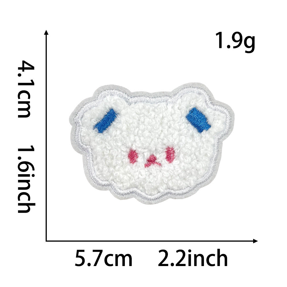 Wholesale Stylish Panda Embroidered Patch Self Adhesive Applique For Coats Trendy Fashion Accessory Boutique Gift For DIY Crafting