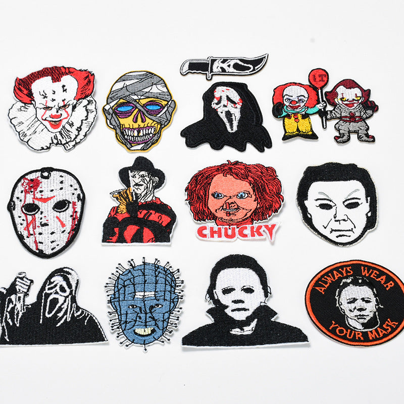 Wholesale Twill  Embroidered Patch y Clown Badge DIY Fashion Accessory for Coat Bag Hat