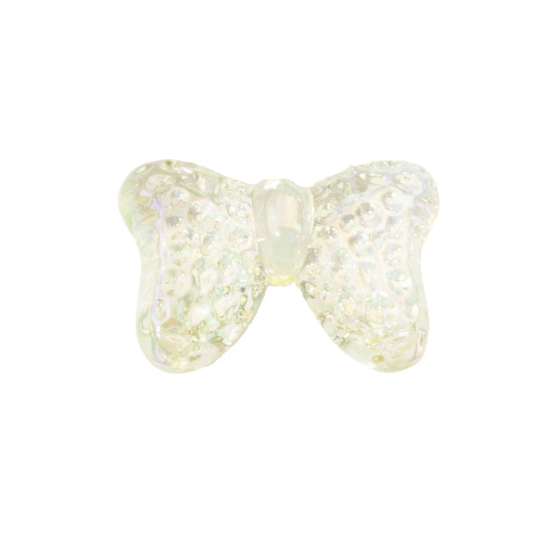 Wholesale 10PCS/PACK Glacier Bow Plated Colored Acrylic Beads