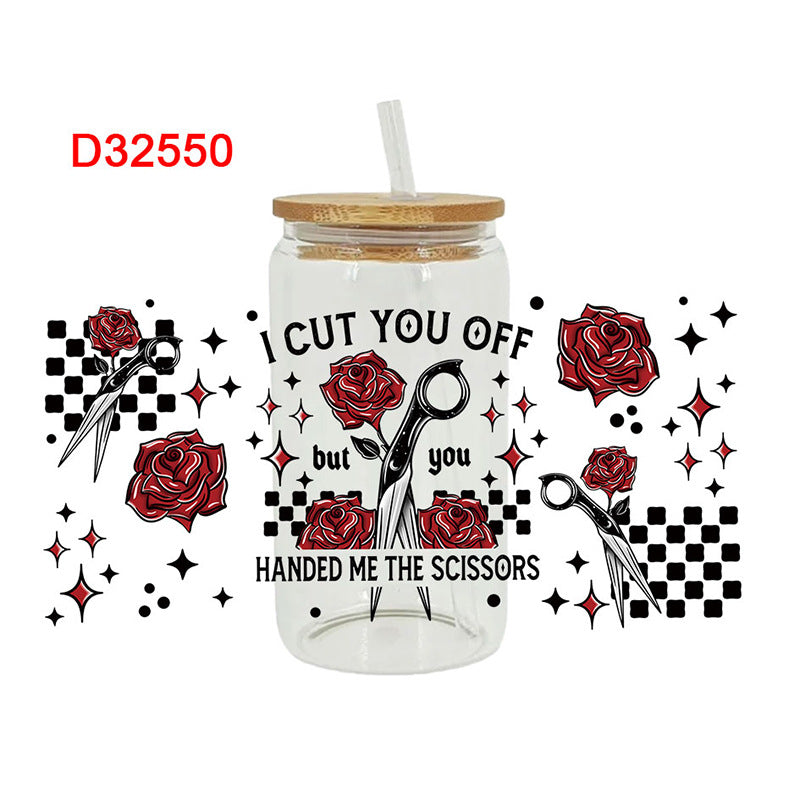 Wholesale Multicolored and simple 16oz Cup UV DTF Wraps