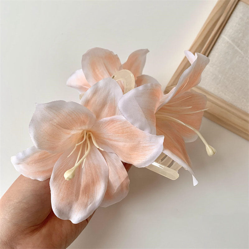 Wholesale 3D Lily Flower Hairpin