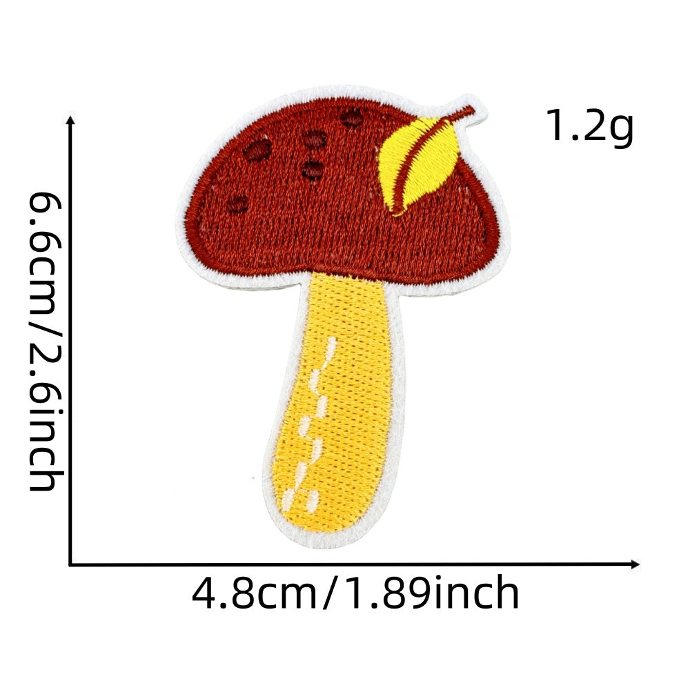Wholesale Cartoon Autumn Harvest Embroidered Patches Pumpkin Maple Leaf Honey Pot Party Applique Decorative Craft Supply For Clothing Resale