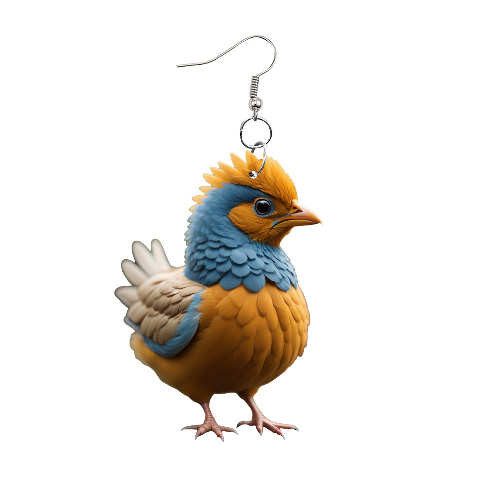 Wholesale acrylic creative rooster earrings