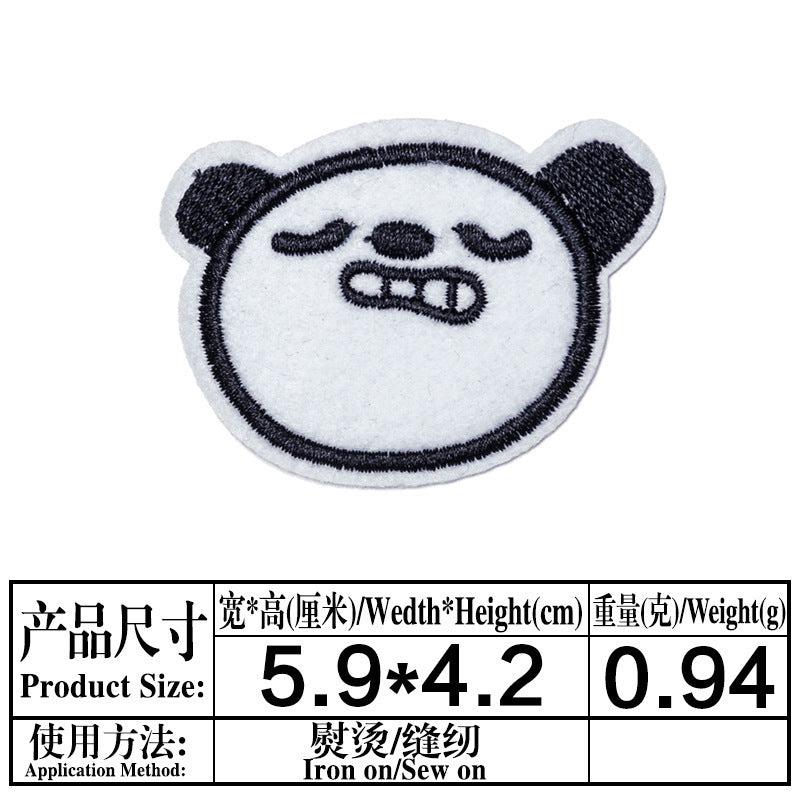 Wholesale 16 Pack Cartoon Embroidery Patch Set With Self Adhesive Backing Iron On Repair Stickers For Clothing Bags Decorative DIY Accessory Gift