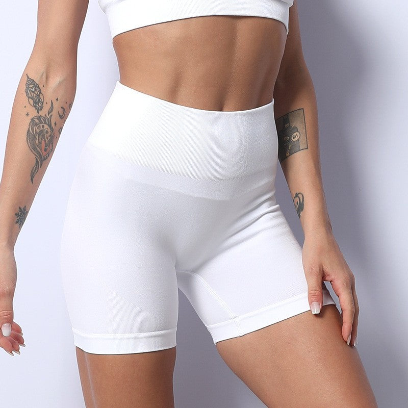 Wholesale Quick Dry Breathable Threaded Skinny Hip Lift High Waist Seamless Yoga Clothes