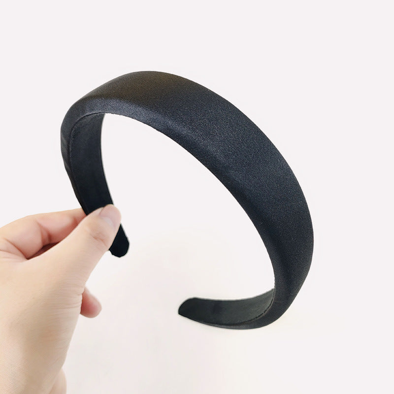 Wholesale Simple Wide Edge Fabric Silk and Satin Hair Bands