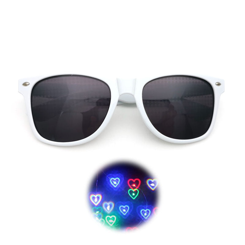 Wholesale Valentine's Day Gift Love Light Diffraction Special Effects Glasses Creative Fireworks Sunglasses