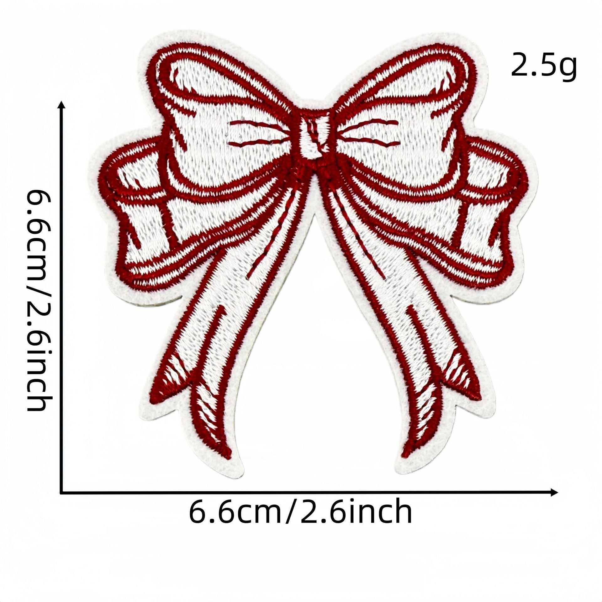 Wholesale Retro Red Valentine Embroidered Fabric Patch Ins Style Clothing Applique For DIY Craft And Resale