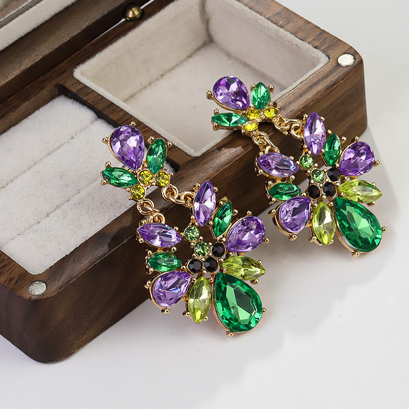 Wholesale Green Saint Parkside Irregular Crystal Flower Light Luxury High Sense Design