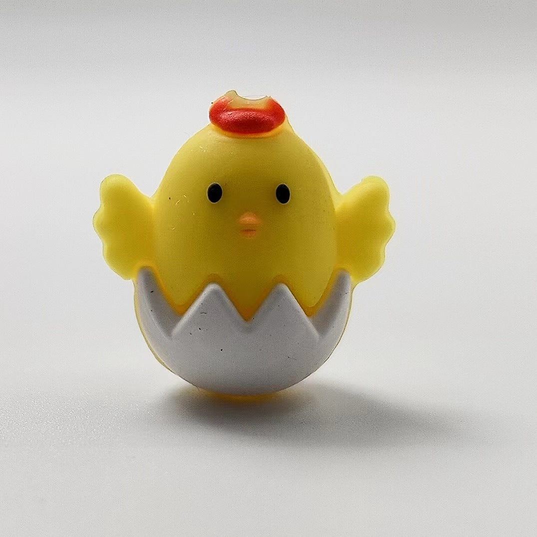 Wholesale 10pcs 3D Yellow Chick Hot New Three-dimensional Silicone Card DYI Beads