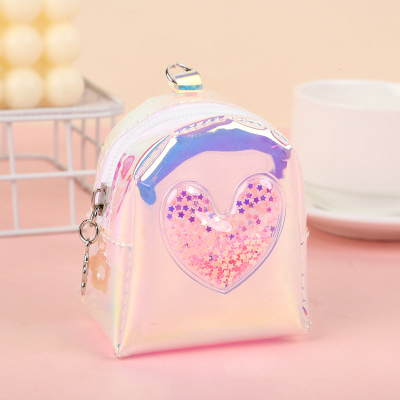 PVC al por mayor PVC 2023 New Transparent Kids School Bag Coin Purse