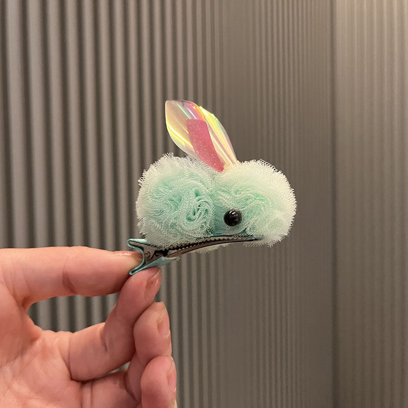 Wholesale Princess cartoon cute three-dimensional yarn ball bunny children's hairpin