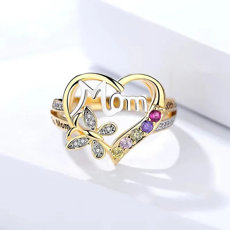 Wholesale Heart Shaped Mother Ring and Necklace