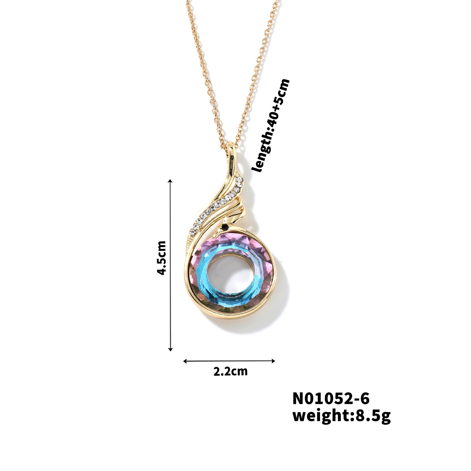Wholesale Fashion colorful crystal necklace