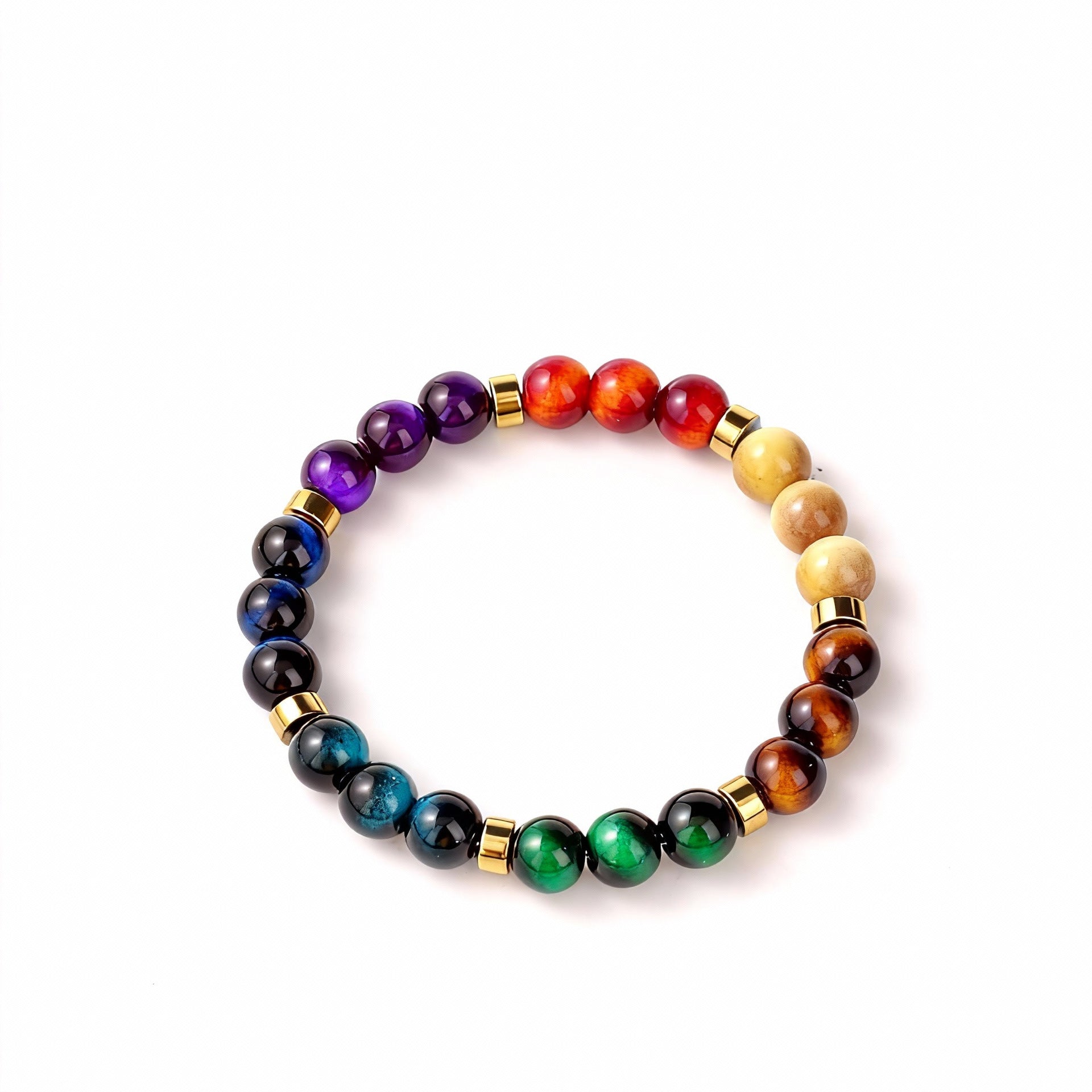 Wholesale Bohemian  Turquoise Crystal Double-Layered Hand-Woven Rope  Bracelet