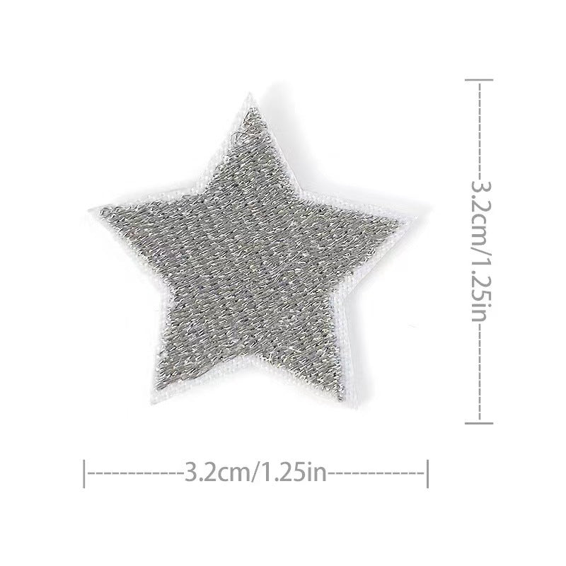 Wholesale Embroidered Star Patches 36 Pack Sew On Appliques For Clothing And Towels Fashion Accessory DIY Gift Resale
