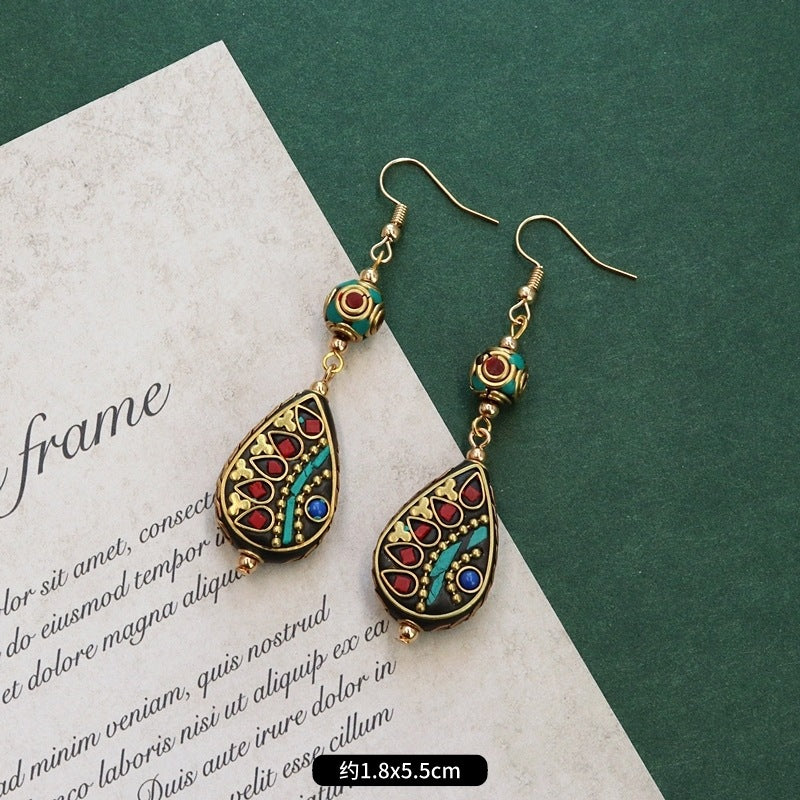 Wholesale Nepal Minimalist Alloy Earrings