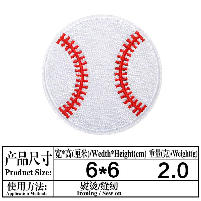 Wholesale Cartoon Baseball Football Embroidery DIY Patches