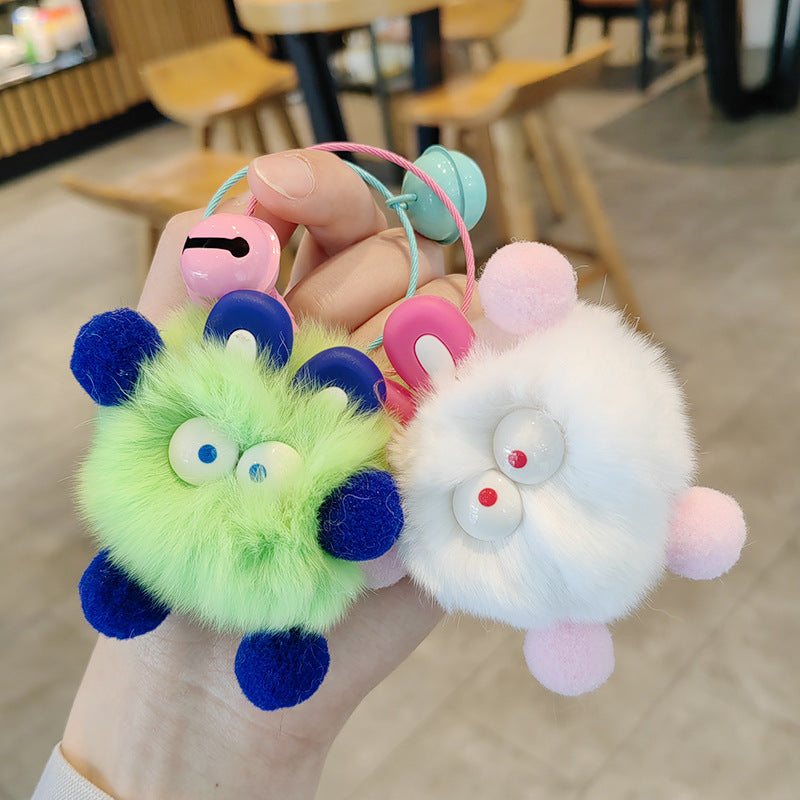 Wholesale Cute Elf Plush Ball Keychains