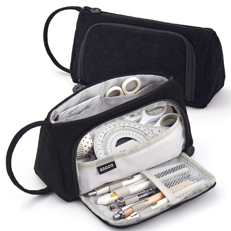 Wholesale Corduroy Large Capacity Multi-functional Stationery Boxes