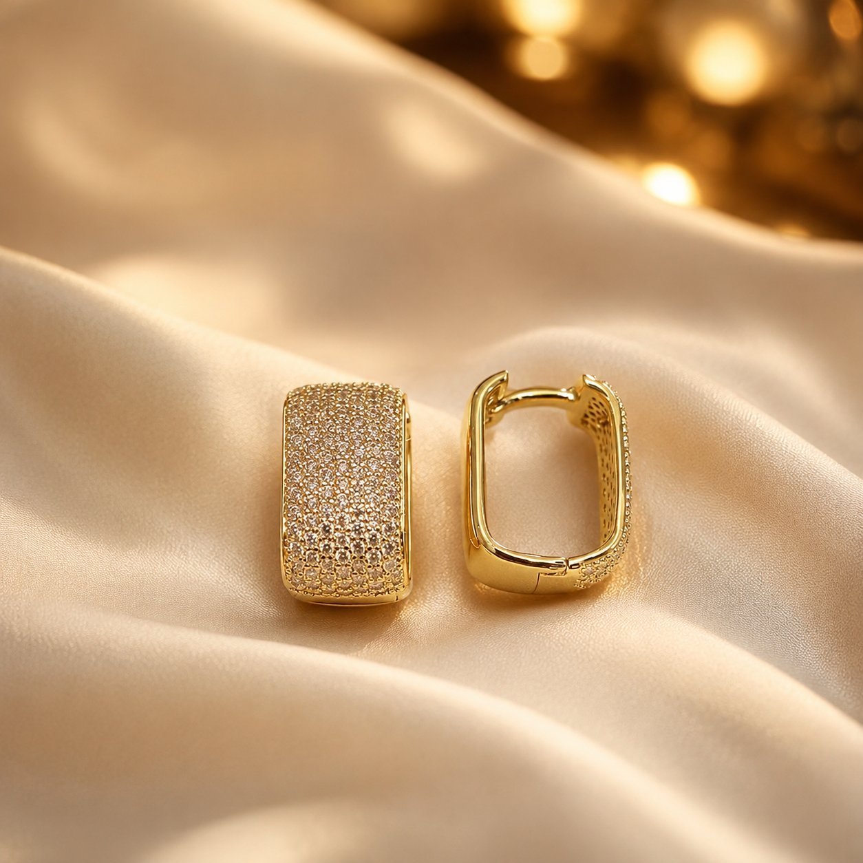 Wholesale Trendy U Shaped Zircon Earrings Alloy Silver White Women S Boutique Resale