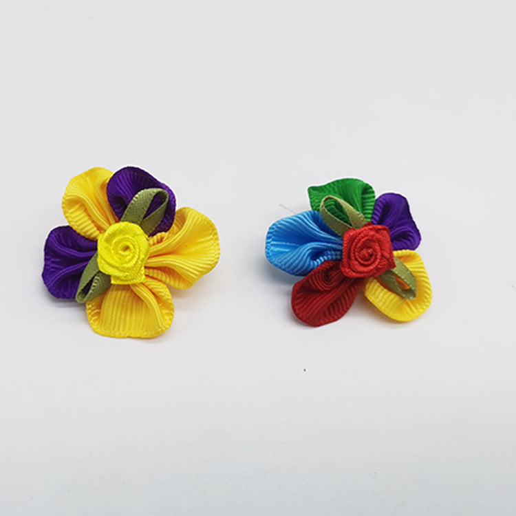 Wholesale 10pcs/pack Pet Supplies Bow Hair Tie Rubber Band Dog Hair Accessory