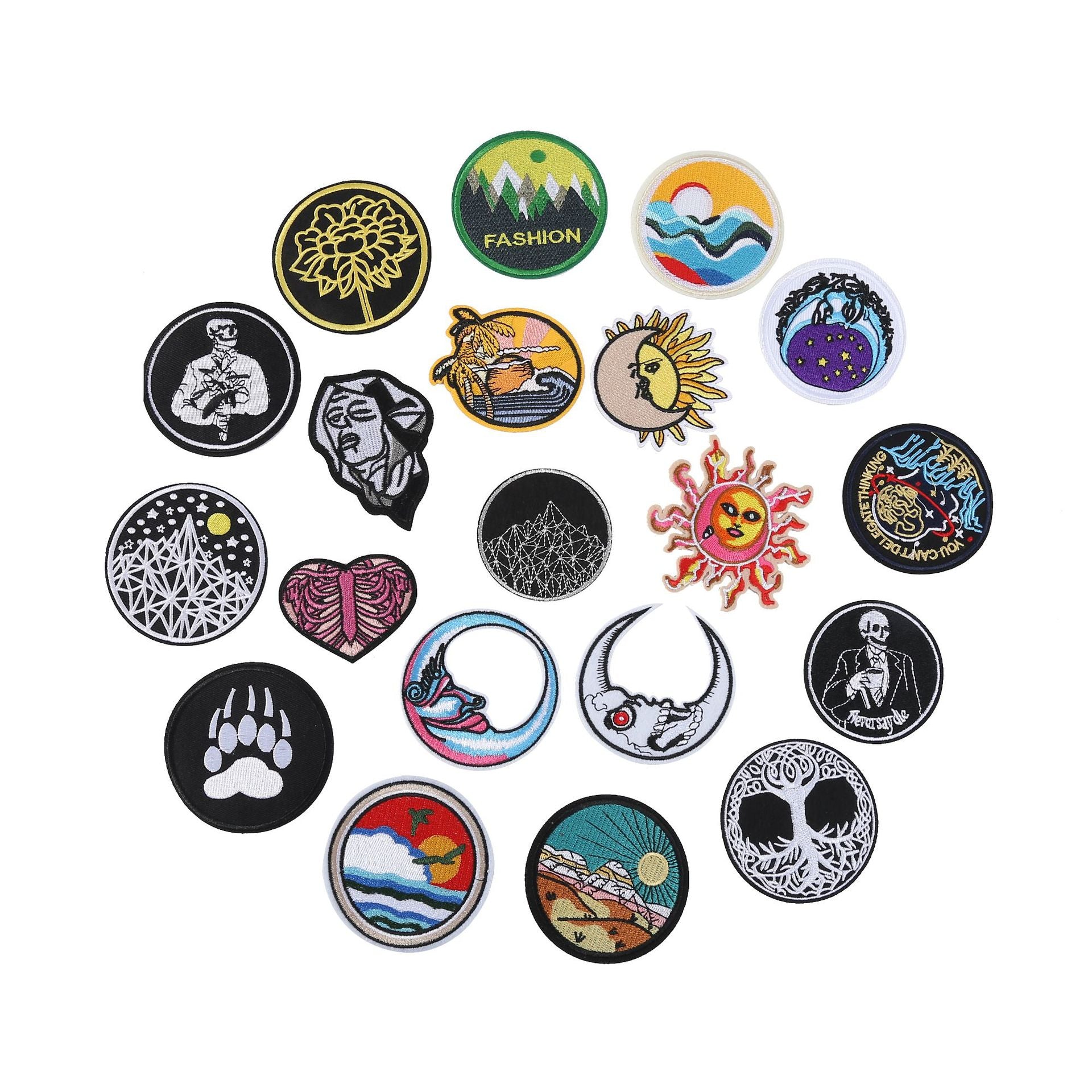 Wholesale Cartoon flower embroidery patch FS