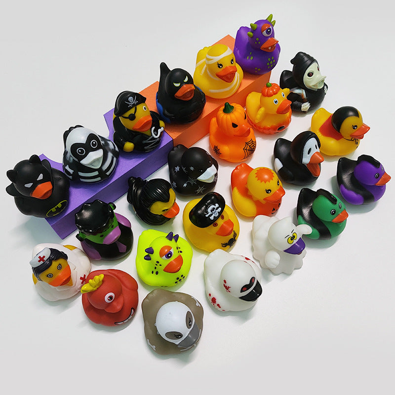 Wholesale 50pcs/pack  Halloween duck party decoration Halloween water toys duck gifts